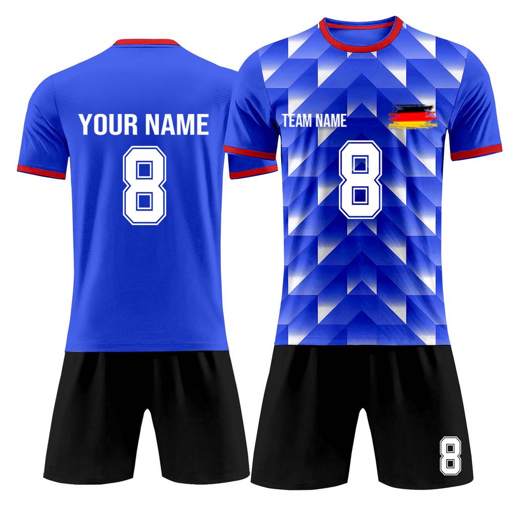 Ensemble personnalisé de deux pièces de football pour adultes et enfants