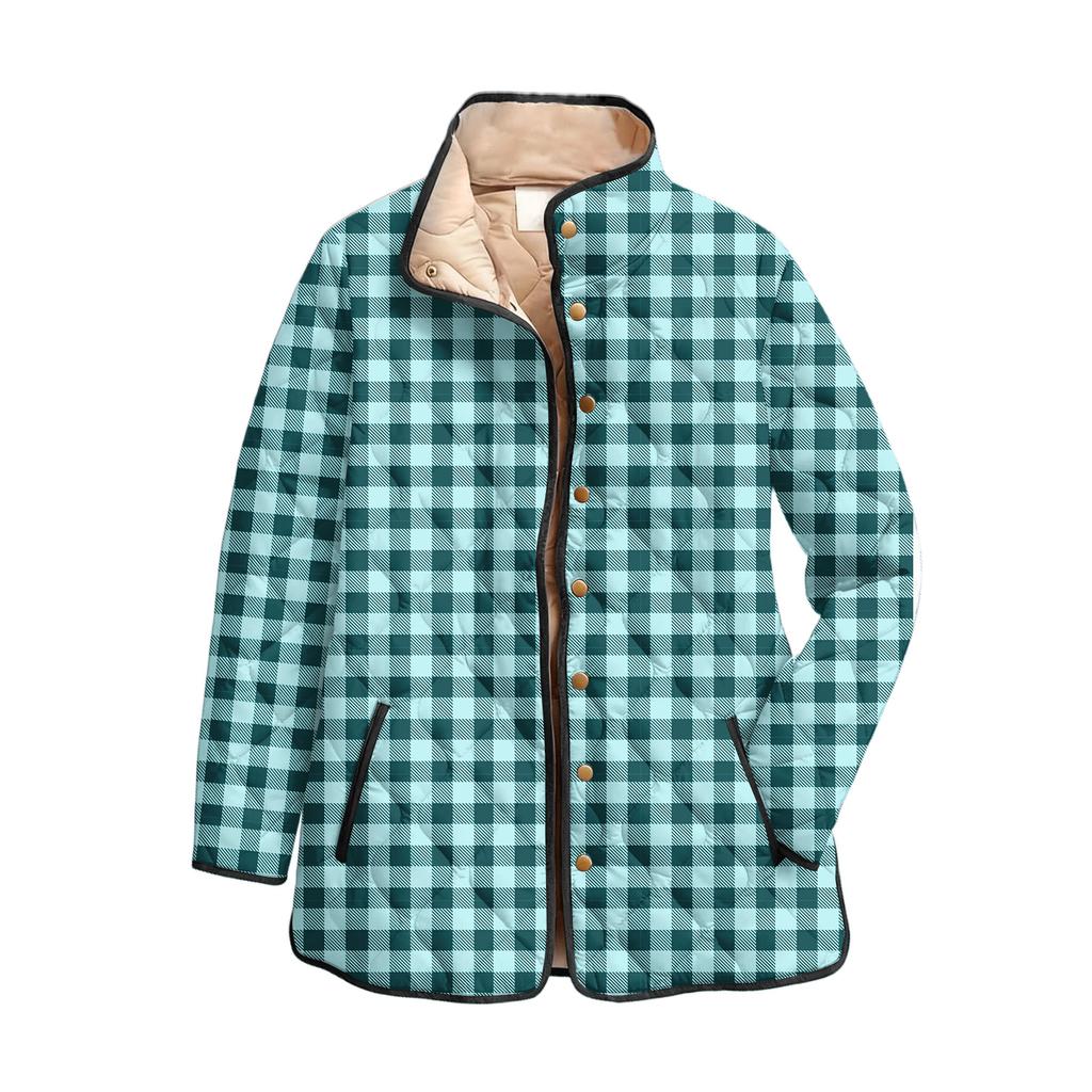 Dámská bavlněná bunda s květinovým potiskem, stojáčkem, plisováním, dlouhým rukávem a zapínáním na knoflíky