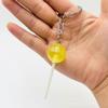 Transparent Lollipop Keychain 3D Food Candy Key Rings Lovely Simulation Lollipop  Men Women