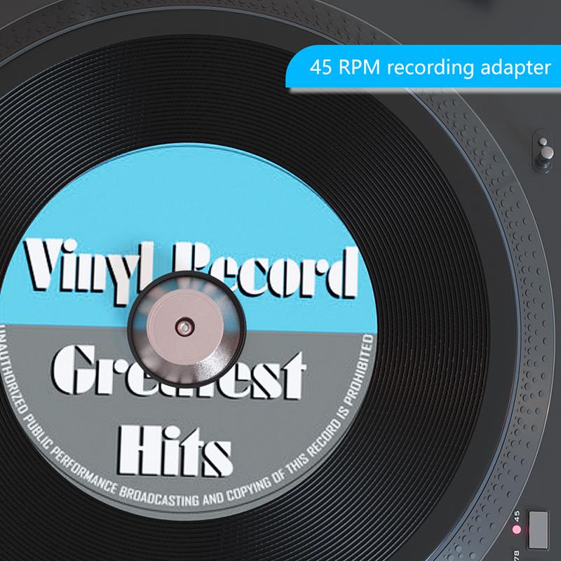 1 Stück Schallplatten-Dome-Mitteladapter Universal 45 U/min Schallplattenkonverter Plattenspieler Aluminium Zubehör Für 7-Zoll-Vinyl-Schallplattenspieler
