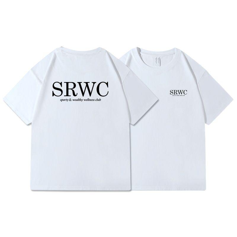 

SR Short-Sleeved T-shirt Women s 2025 New Arrival Sports Pure Cotton Loose-Fitting plus Size Half-Length Sleeves Bottoming Shirt White XXL