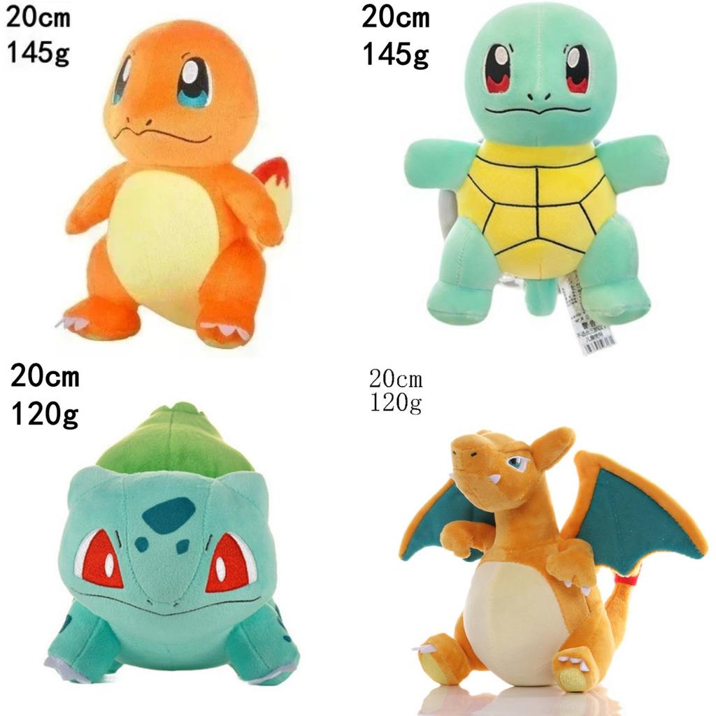 1-10pc POKEMON Original Plush Toy Gengar Pikachu Kawaii Charizard Genuine Plush Doll Soft Cute Cartoon Piplup Playthings for Kids Gift