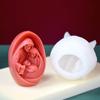 Catholic Holy Family Candle Mold Jesus Virgin Mary Figurine Silicone Mould Handmade 3D Gift Christmas Home Decoration Diy Molds