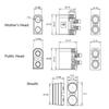 1/2Pcs 110A High Current Qs8-S Male And Female Plug Anti Sparking Electric Vehicle Drone Battery Interface Connector