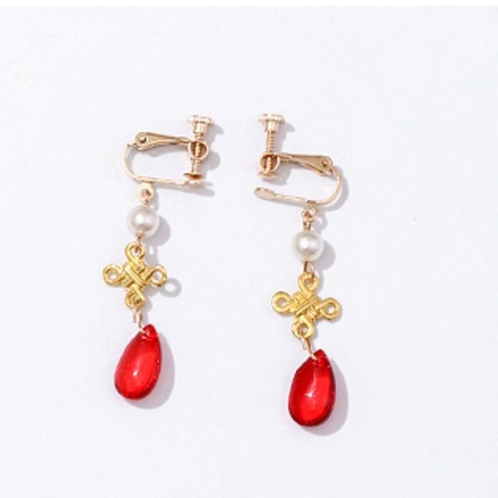 Rhinestone Pearl Jewelry Set Vintage Women Jewelry Suit Gifts Necklace Earrings Set  Gift