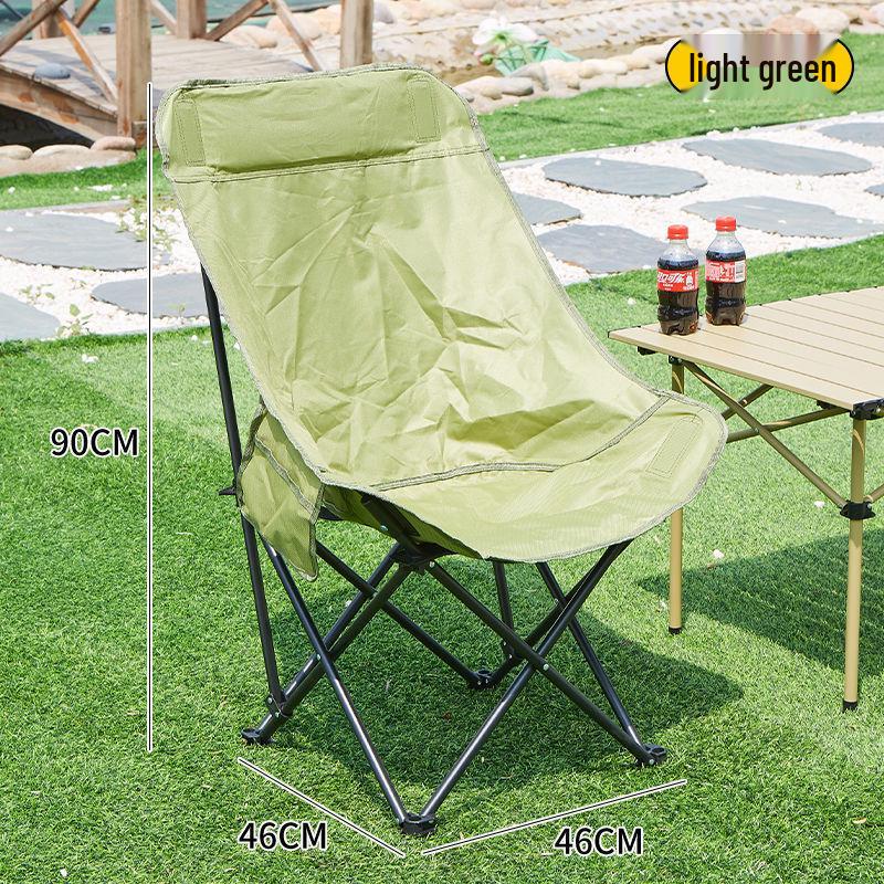 Adjustable Foldable Moon Chair: Portable 3-Position Recliner for Camping & Outdoor Use