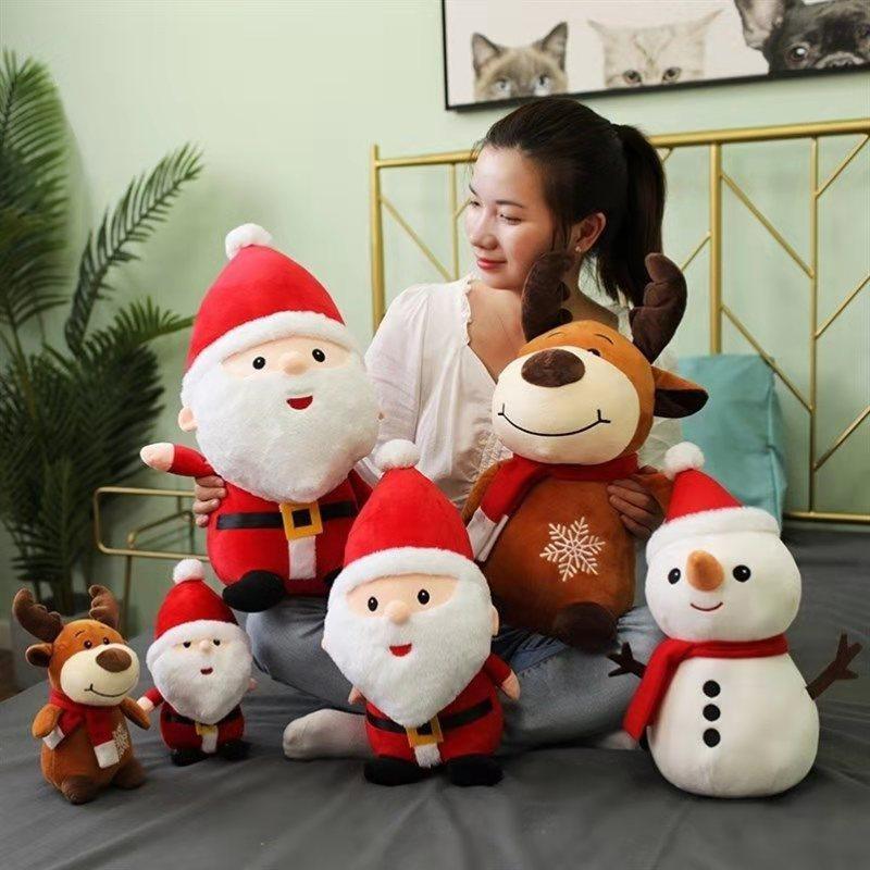 Santa Claus Doll Plush Toys Small Doll Doll Christmas Small Elk Pendant Christmas Gifts for Children