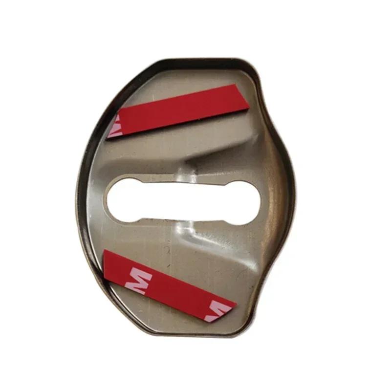 Car Sticker 2025 New Tesla 4pcs/set 3D Car Door Lock Cover Emblem Sticker for Tesla 2017-2019 Model 3 2019 Model X Protector Bad