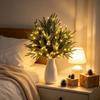 5/10Pcs with Lights Faux Christmas Norfolk Pine Stem  for Home/Office/Wedding