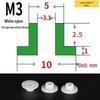 T-förmige Nylon-Dichtungsscheibe M3-M35 Gewinde Isolierabstandshalter
