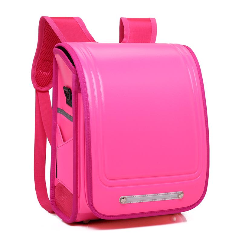 Children's Waterproof Backpack for Grades 1-6 – Japanese Style with Double Shoulder Spine Protection