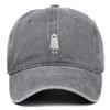 Halloween Ghost Embroidery Baseball Cap Adjustable Lightweight Motorcycle Helmet Style Headwear For Various