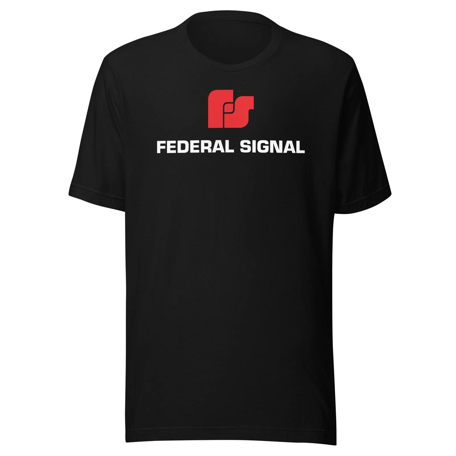 Men s and Women s T-shirts Federal Signal Logo Tee Unisex S-5XL Black Navy T-shirt M
