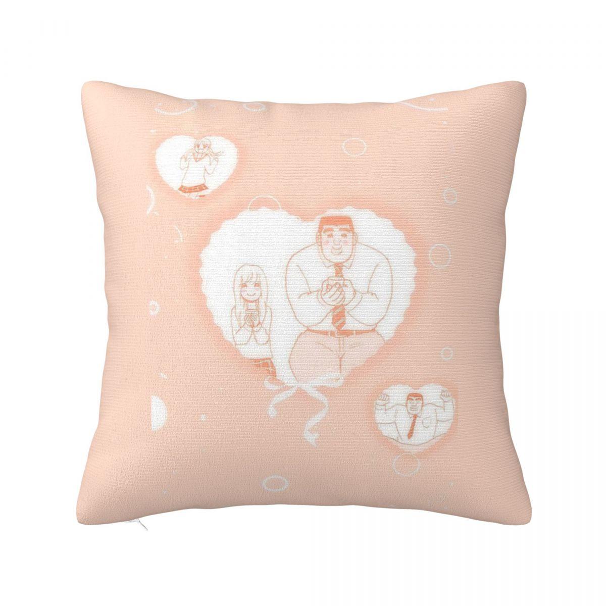 Романтическое аниме Моя история любви Ore Monogatari Квадратная наволочка Чехол для подушки Наволочка Декоративная наволочка для дома Дивана Гостиной 12x12Inch