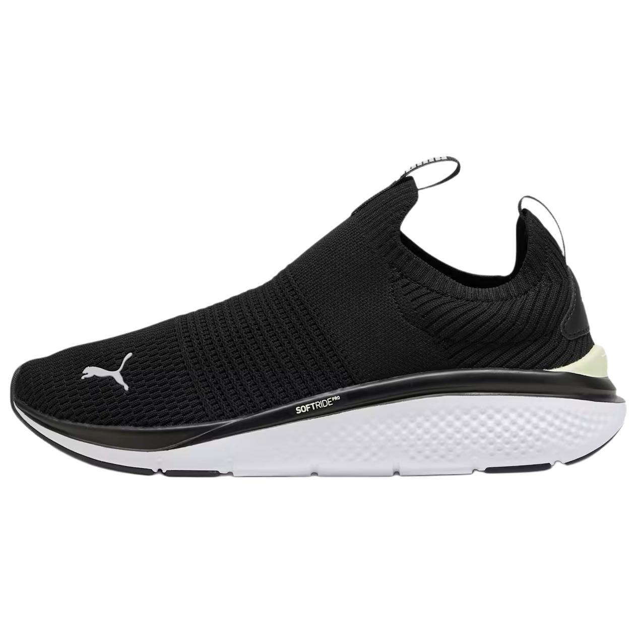 (WMNS) PUMA Softride Pro Echo Slip-On Black White Women s 309982-02 EU 35.5