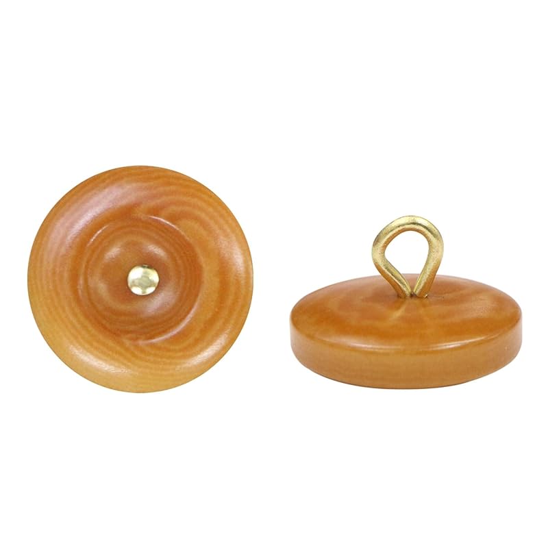 

nut button button with foot [Brown] brown metal gold with legs wood button decorative buttons 5 pieces [15mm] Twinkle Punpun Maru B-1055