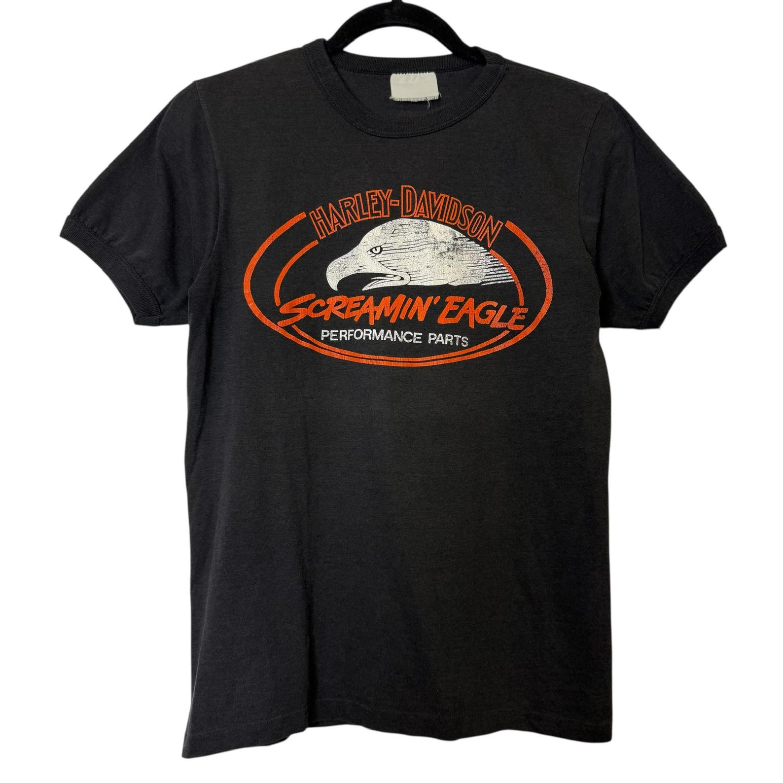 80 s Harley Davidson Screamin Eagle T shirt Sz M (B474) L