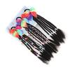 Colorful Children's Braided Wig Hair Clip with Double Ponytails