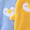 Cartoon Embroidered Coral Fleece Hand Towel with Strong Water Absorption, Thickened Hanging Style for Kitchen Use.