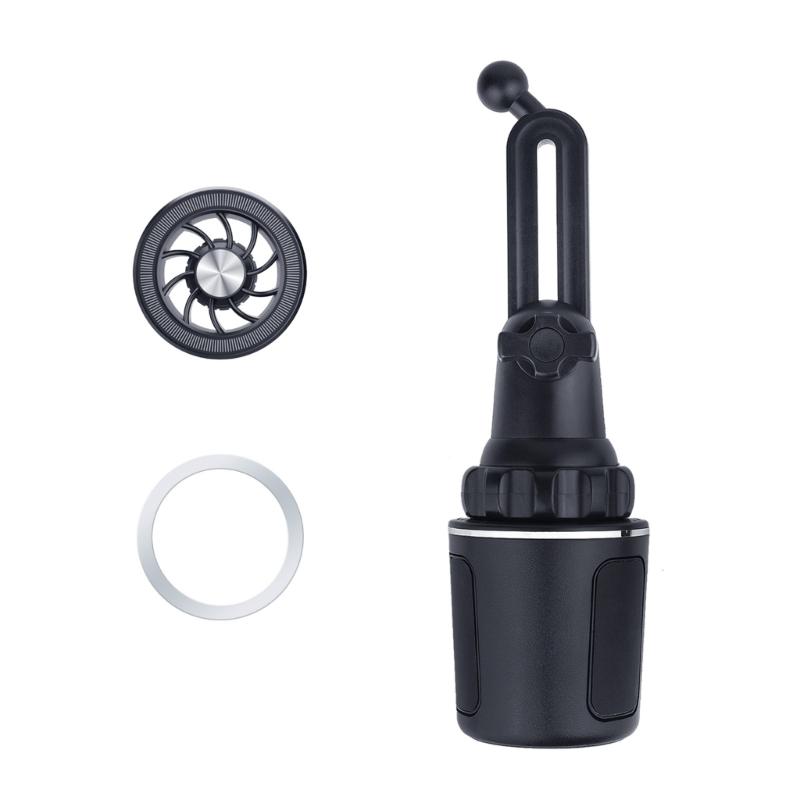 

Magnetic Phone Mount for Vehicle Cup Holder Easy One Handed Operation Phone Stand Supports for 3 to 7 Inch Smartphones