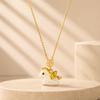 Cute Flying Horse Pendant Necklace for Women Gold Plated Delicate Animal Pendant Jewelry Gift for Birthday Christmas Daily Wear Teen Girls Party