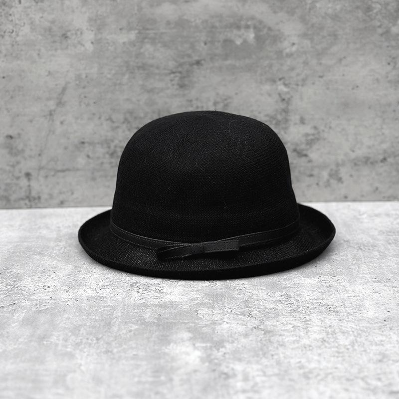 Breathable Cotton And Linen Rolls Along Basin Hat Spring And Summer Outing Visor Hat Women'S Sweet Bowler Hat Versatile Fisherman Hat