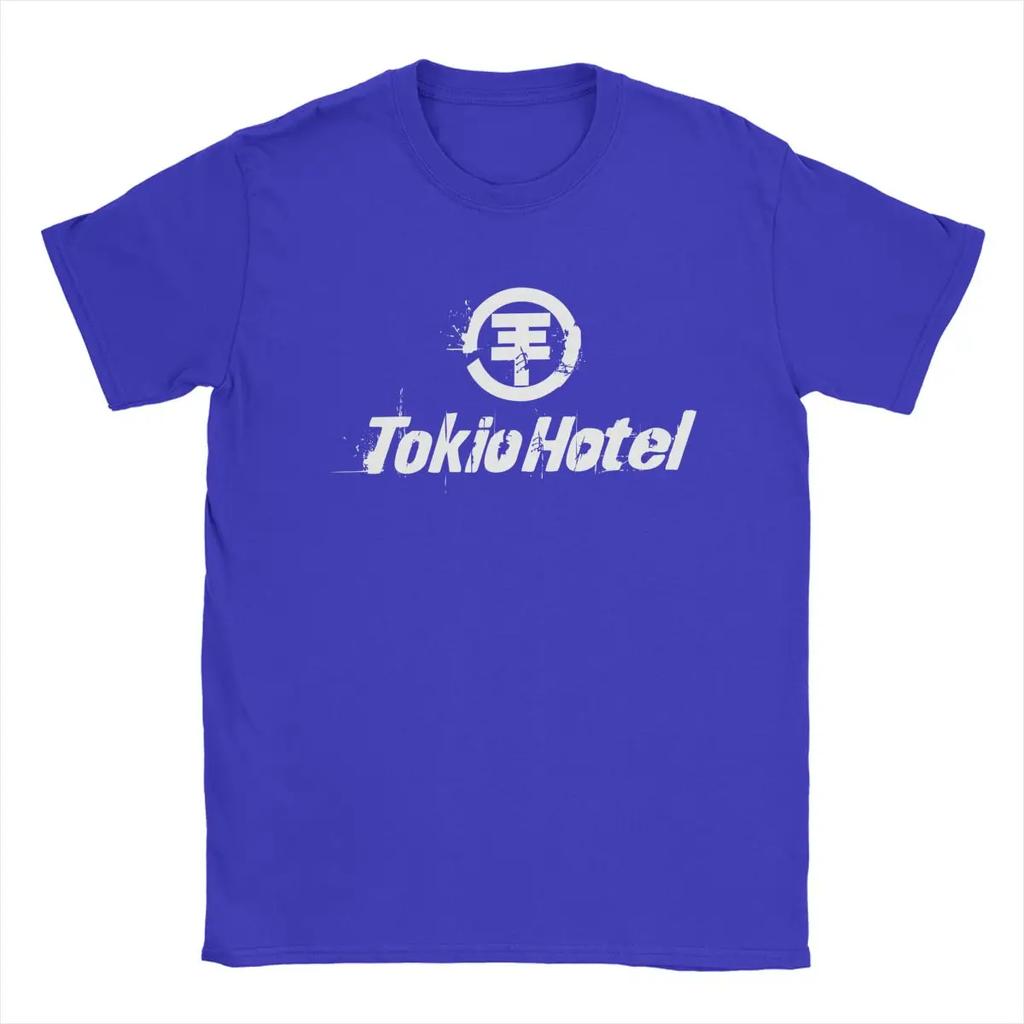 Tokio-Hotel-Logo T Shirt Men Cotton Fashion T-Shirts Crew Neck Tee Shirt Short Sleeve Clothing Gift Idea