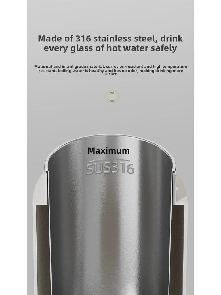 Modong Mini Electric Water Boiler - Portable, Constant Temperature, Ideal for Dormitory or Travel.