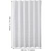 Kaxich White Polyester Shower Curtain, Waterproof Spherical Cut Flower Shower Curtains with Hooks and Weighted Hem (180x180 cm)