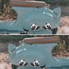J480# Adorable Cartoon Panda Sticker On The Car Vinyl Decal Waterproof Decoration Car Stickers