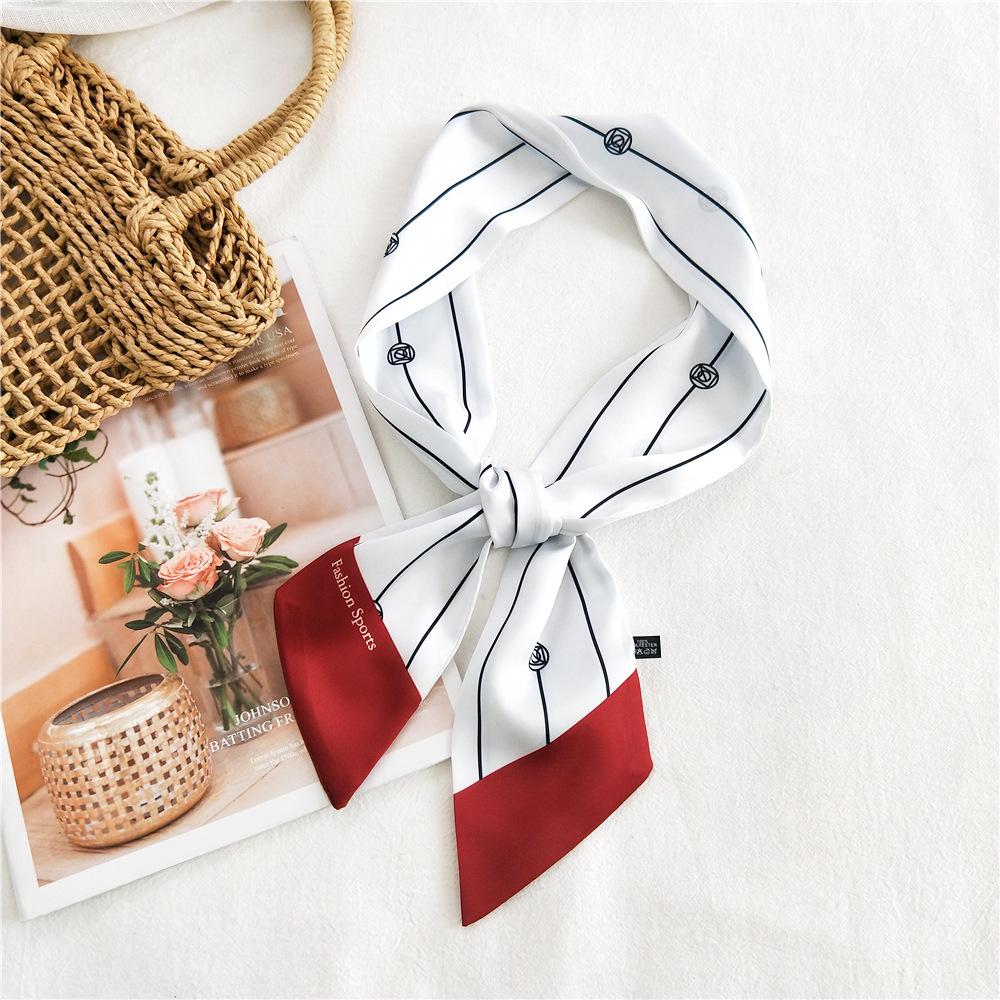 New Scarves Silk Scarves Women'S Spring And Autumn Season Long Decorative Professional Scarves Summer Thin Styles Paired With Shirts Stylish