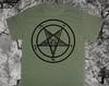 Pentagram T Shirt Punk DIY Occult Gothic Evil Satan Goat's Head Baphomet Satanic Goat Skull Voodoo Metal Devil Witchcraft Wicca Demonic