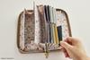 MOOMIN Large Capacity Bellows Long Wallet for Easy Viewing of Cards BOOK ROSE BROWN (Variety)