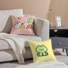 Cute IP Kawaii Versatile Art Portrait Cushion Cover Pillowcase Short Plush Invisible zipper Room Sofa Cushion Cover