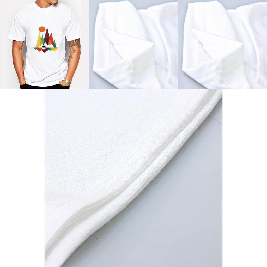 Simple Mountain Bear Design Men Animal Printed Casual Tee With Premium Quality Fabric For Everyday Wear