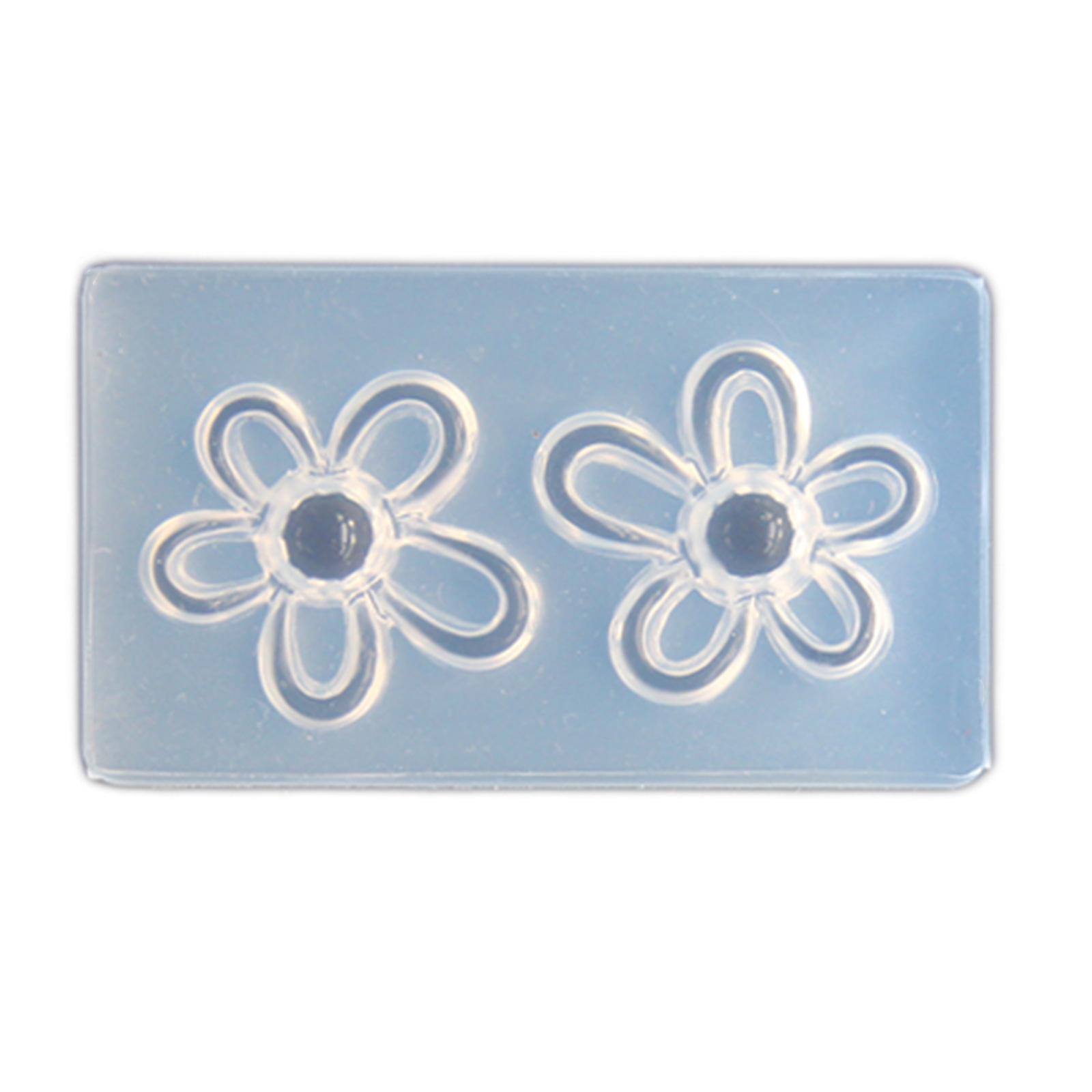 

Гибкие смоляные формы для аксессуаров в виде цветов, прочные силиконовые формы для самостоятельного изготовления украшений, цветов, для проектов дизайна ожерелий и сережек прозрачный