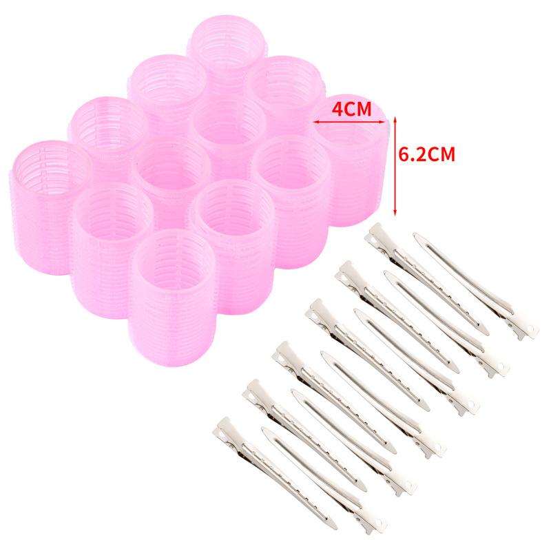 Self Grip Hair Rollers With Duckbill Clips For Bangs And Root Volume, Reusable Curling Tools For Daily Home Hair Styling