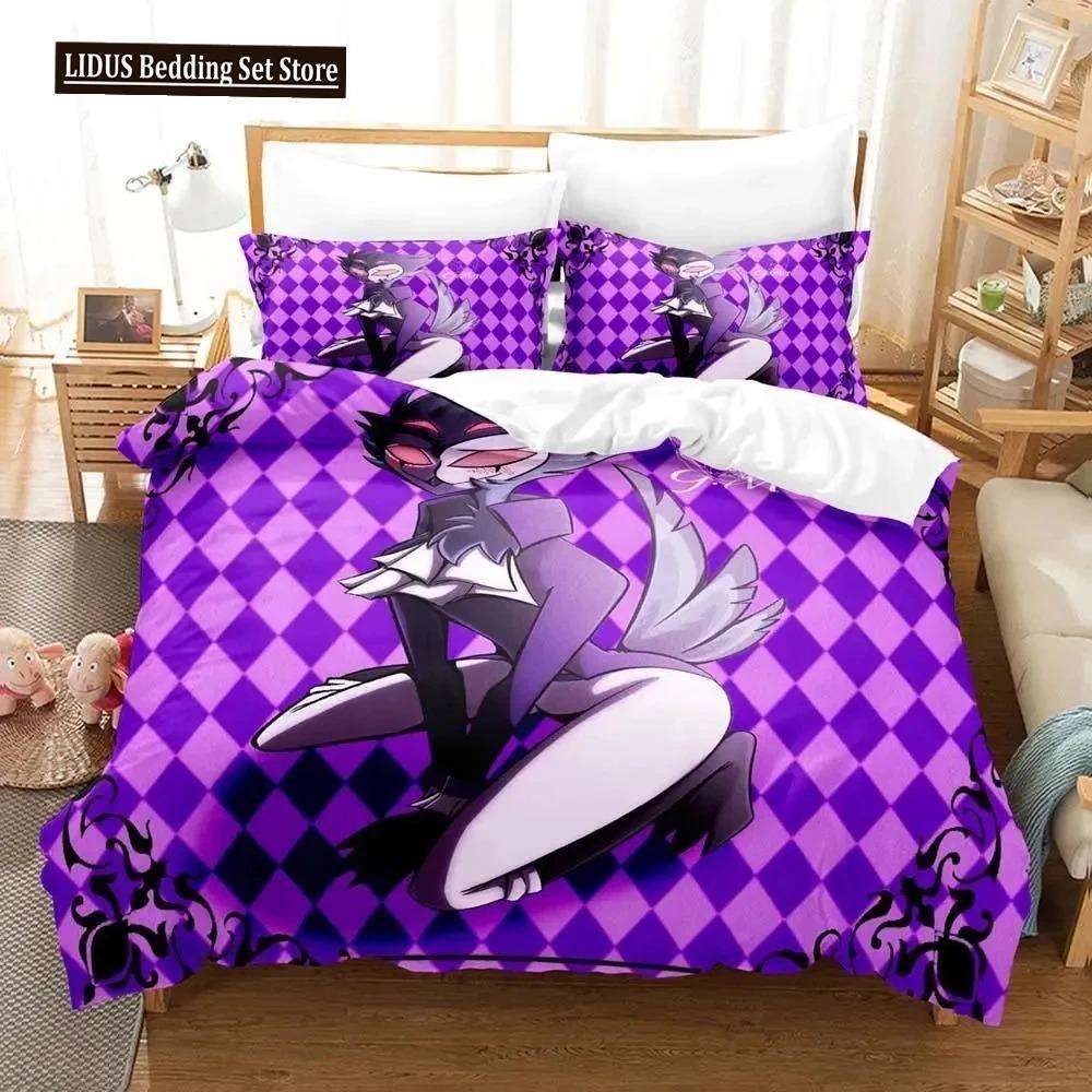 

Аніме Столас Хеллува Хазбін Готель Бос Постільна білизна Хлопчики Дівчатка Полуторний Королівський Розмір Підковдра Наволочка Ліжко Хлопчики Дорослий EU Single 135x200cm