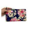 Kyoyu Made in Japan Cotton Pouch Cosmetic Makeup Approx. 23×13.5×1.5cm Travel Accessory Case Floral 