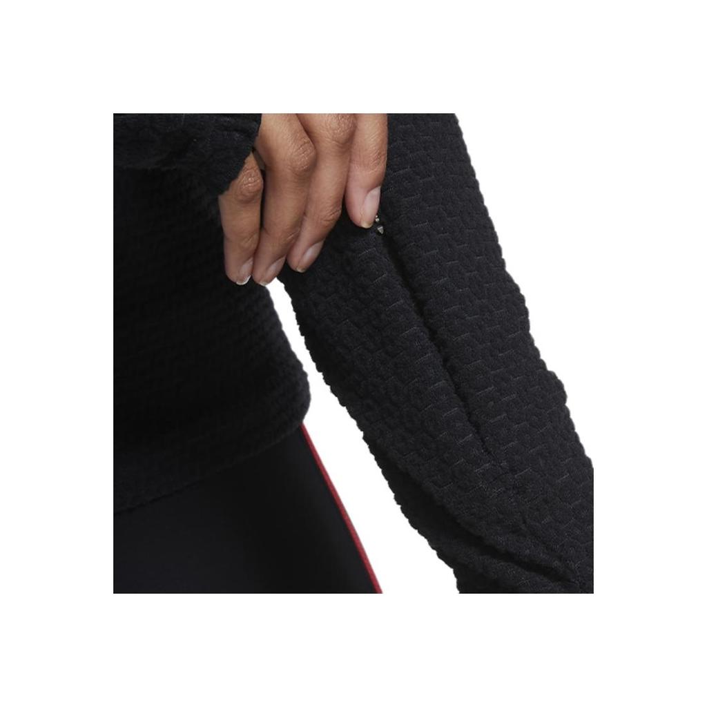 Nike Running Crew Neck Long Sleeve Sweatshirt Women Tops Black CU3262-010