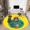 1pc Masked Rider Hero Office Round Area Rug, Under Office Chairs Bedroom Living Room Home Decor A1022407