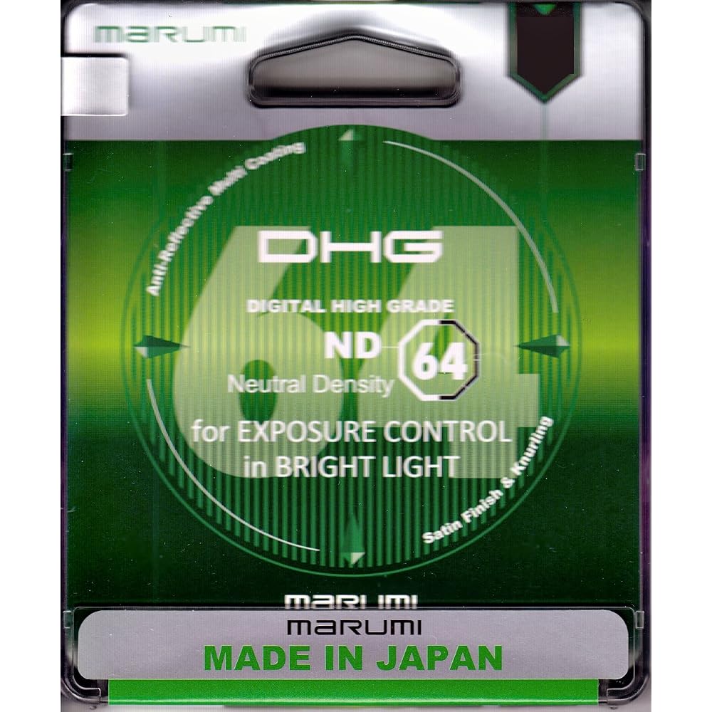 Marumi DHG ND64 82mm ND Filter for Light Intensity Adjustment.