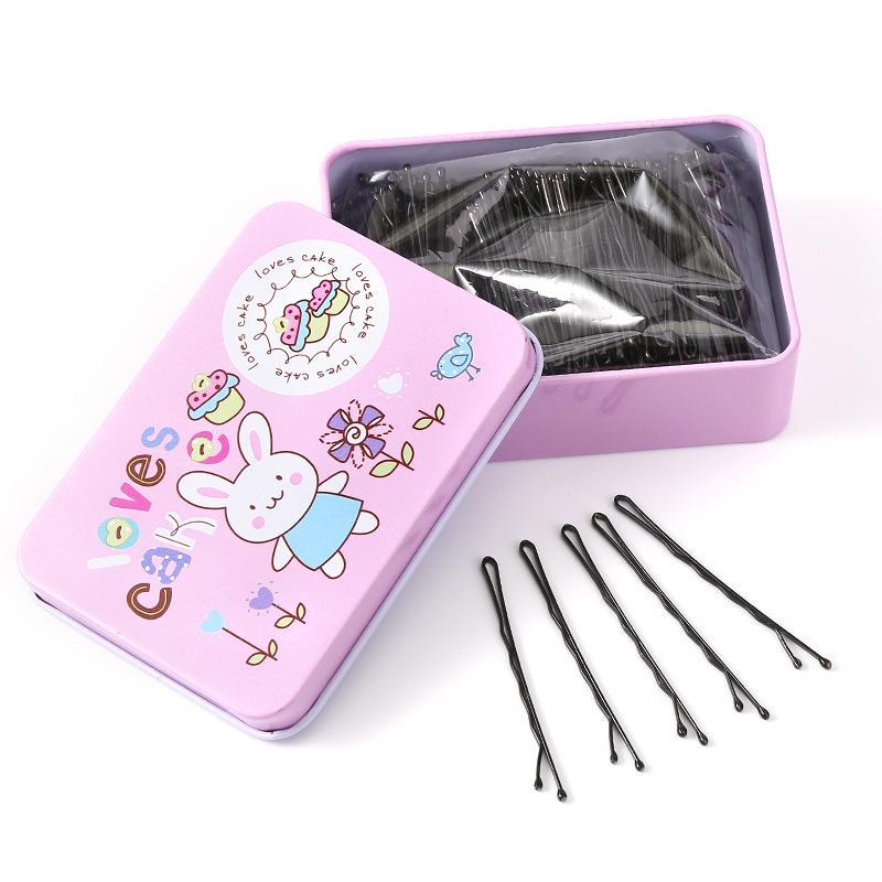 Einzelne schwarze Haarnadel für Pony und Hochsteckfrisuren