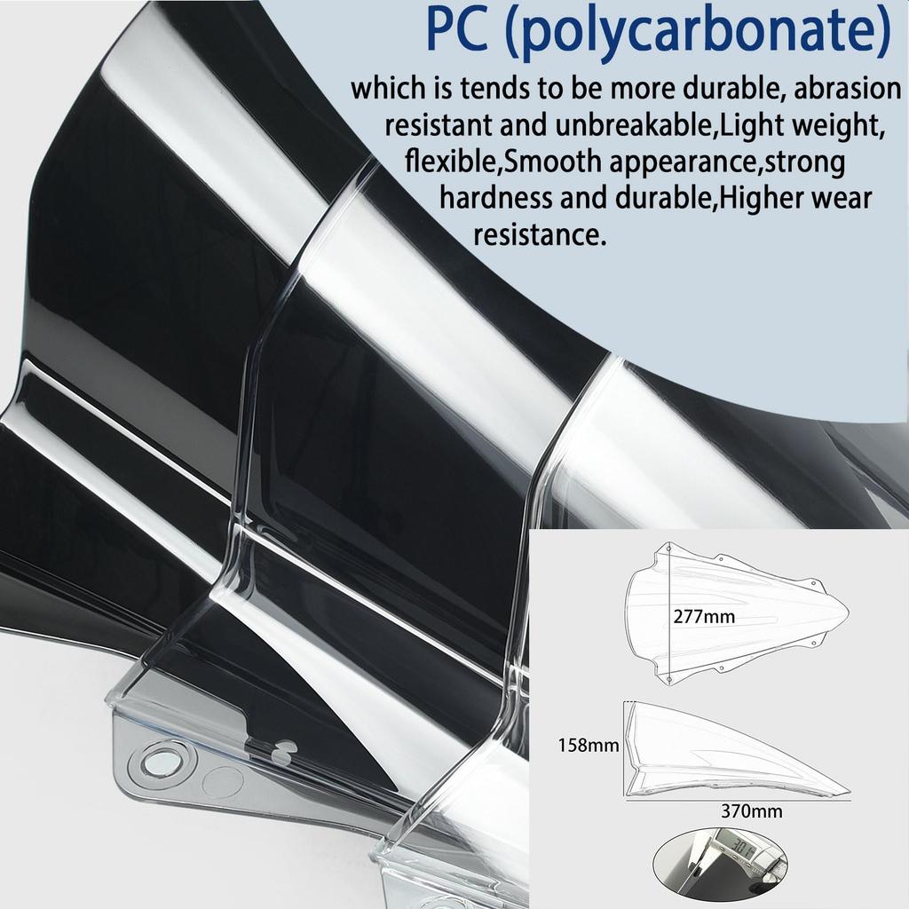 SHINKXMT Motorcycle Fly Screen ZX4R Windshield Windscreen Wind Deflector Visor Cover Compatible Models ZX-4R/ZX-4RR