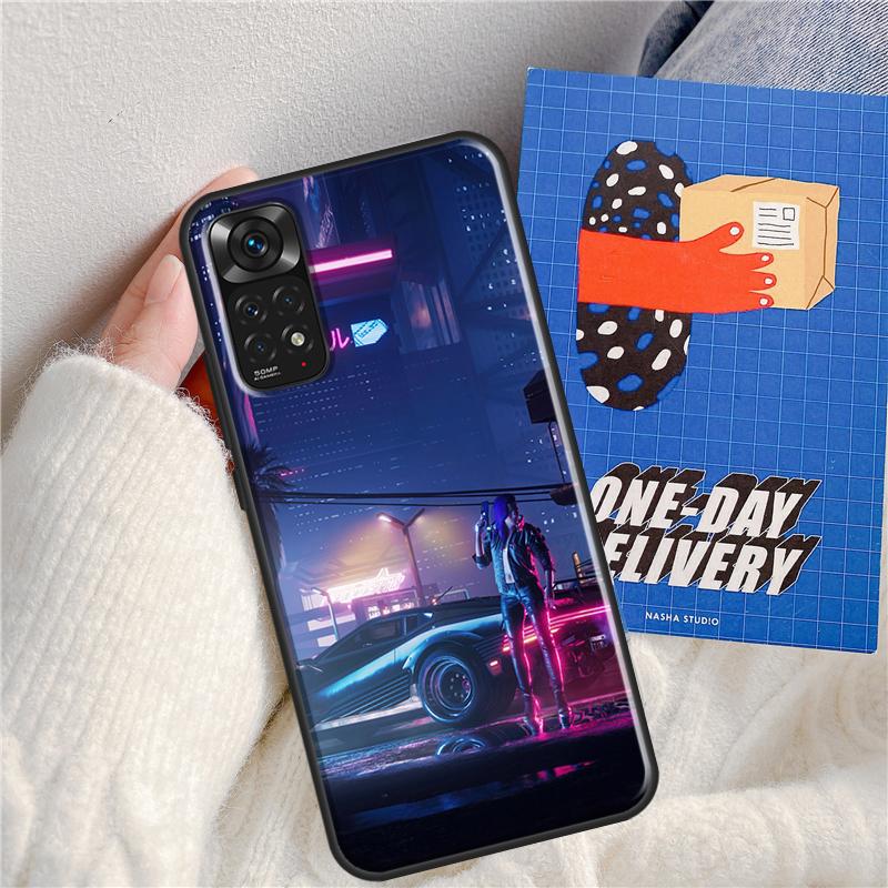 Cyberpunks Case For Xiaomi Redmi Note 11 Pro 8 9 10 Pro Note 10S 11S 9S K50 K40 9A 9C 10A 10C Cover