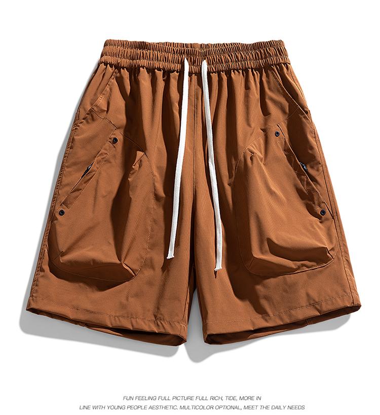 Men's Casual Shorts, Ice Silk Outdoor Workwear Shorts, Men's Quick Drying Shorts, Loose Sports Pants