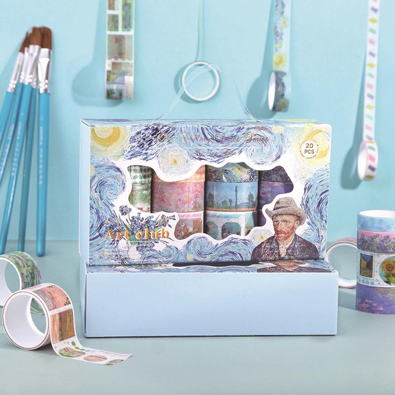 

Подарочная коробка с художественными наклейками «Единорог и животные»: 20 рулонов для детских справочников своими руками