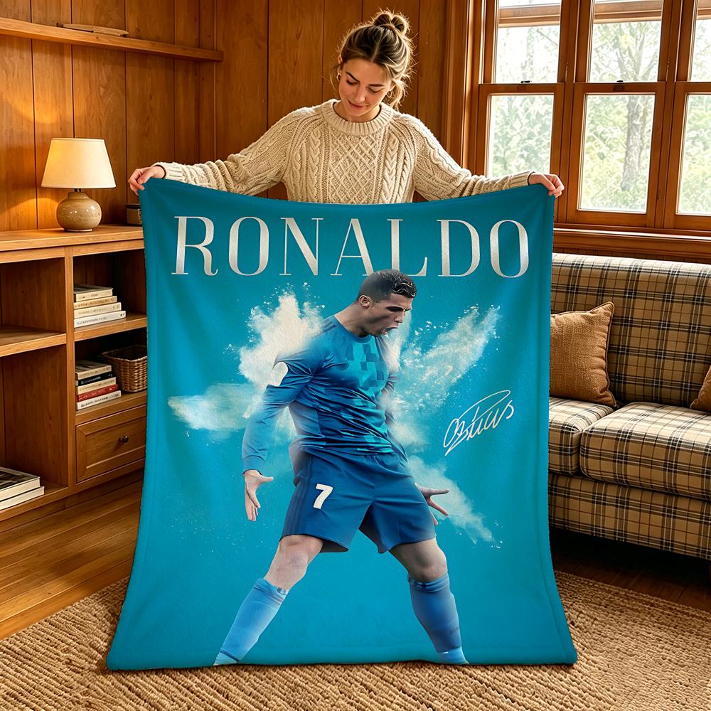 Sports C-Cristiano Ronaldos Throw Warm And Soft Suitable For Bedroom Living Room Sofa Bed Office Travel Camping
