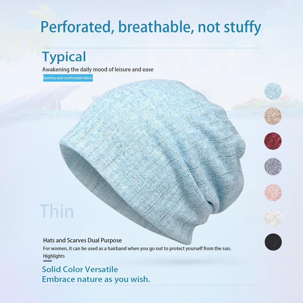 Spring And Summer Thin S-ection Breathable Fashion Take Off The Head Pile Cap