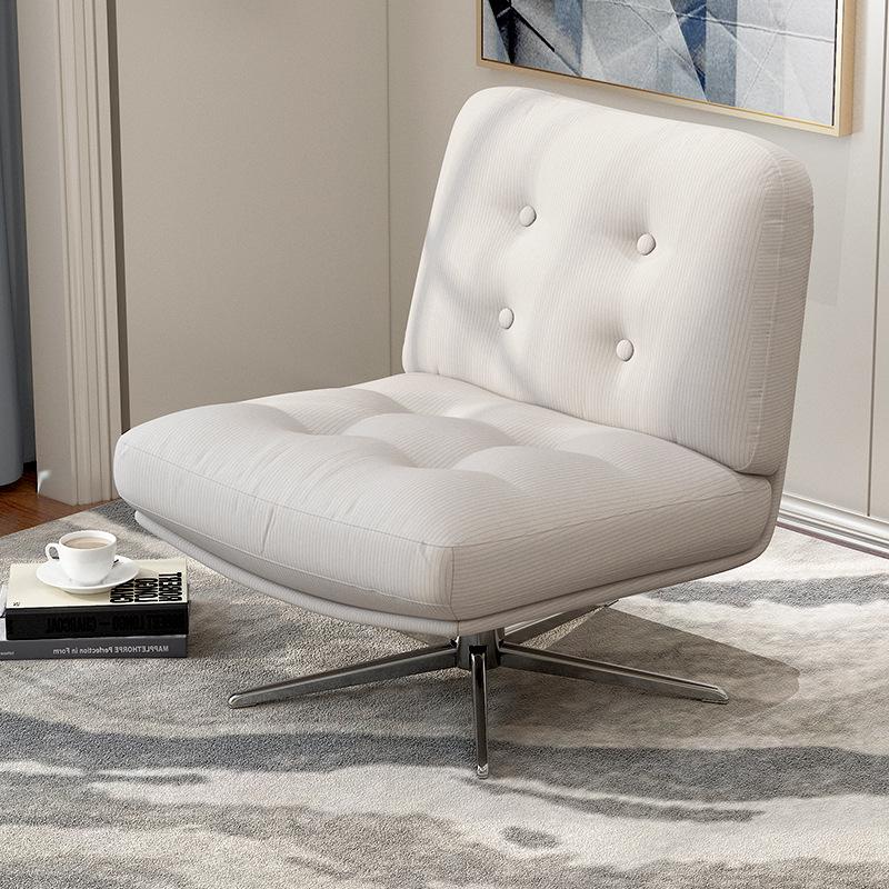 Lingge Tech Fabric Reclining Sofa Chair - Light Luxury for Living Room and Balcony